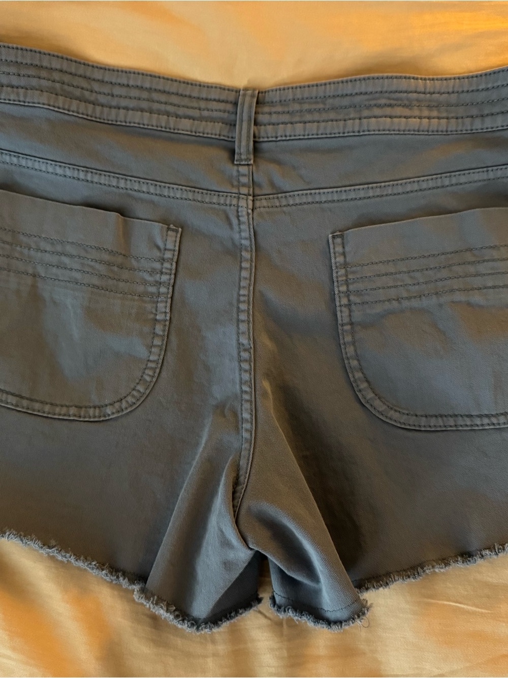 Prana Women's Light Blue Denim Shorts, size 14 - Picture 3 of 4